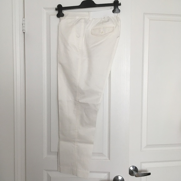 +J Uniqlo linen cotton tapered white pants - Picture 1 of 12